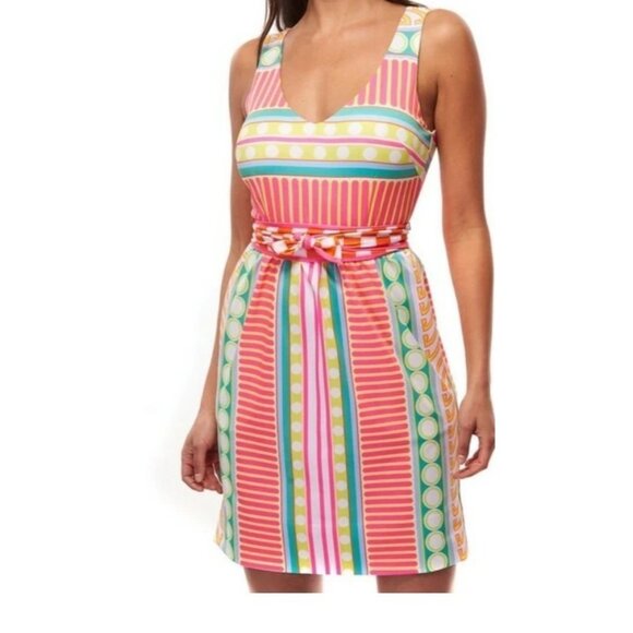 Gretchen Scott Dress Size XXS Sleeveless Hot Pink Date Night Wrinkle Resistant - Picture 2 of 15